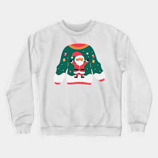 Ugly Sweater Christmas Santa Crewneck Sweatshirt